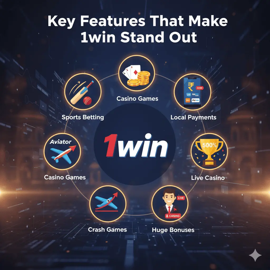 Key Features of 1win India Discover the main features that make 1win India stand out from other betting platforms